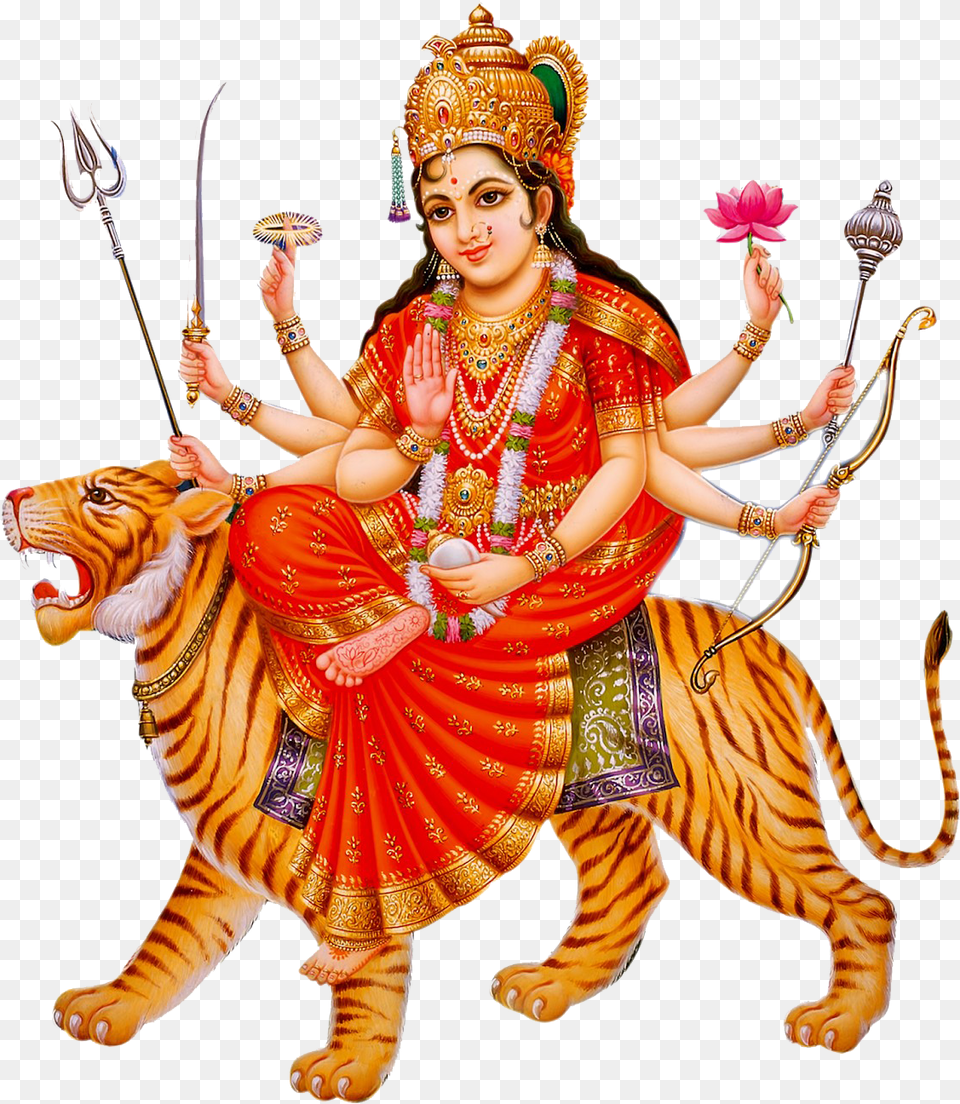 Durga Maa Hd, Adult, Bride, Female, Person Free Transparent Png