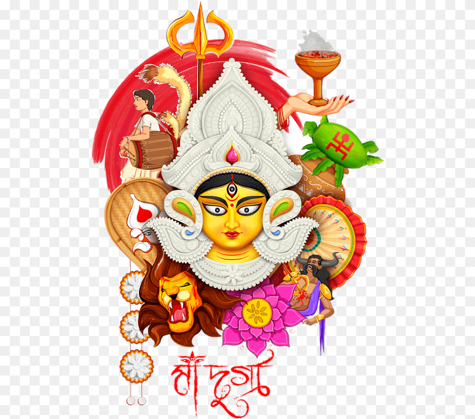 Durga Puja Clipart, Person, Art, Baby, Adult Free Transparent Png