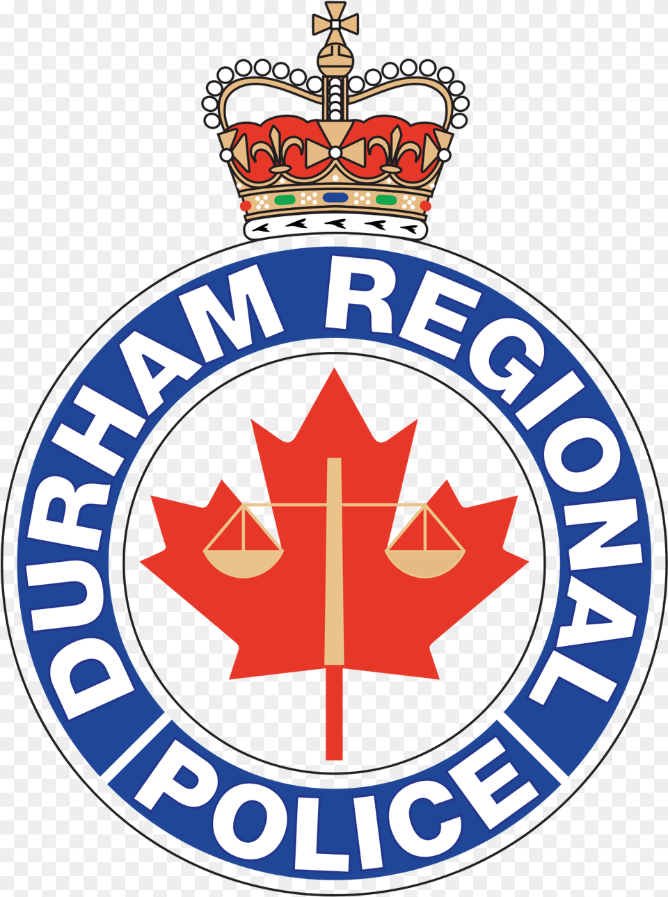 Durham Regional Police Service Logo, Badge, Symbol, Leaf, Plant Png Image