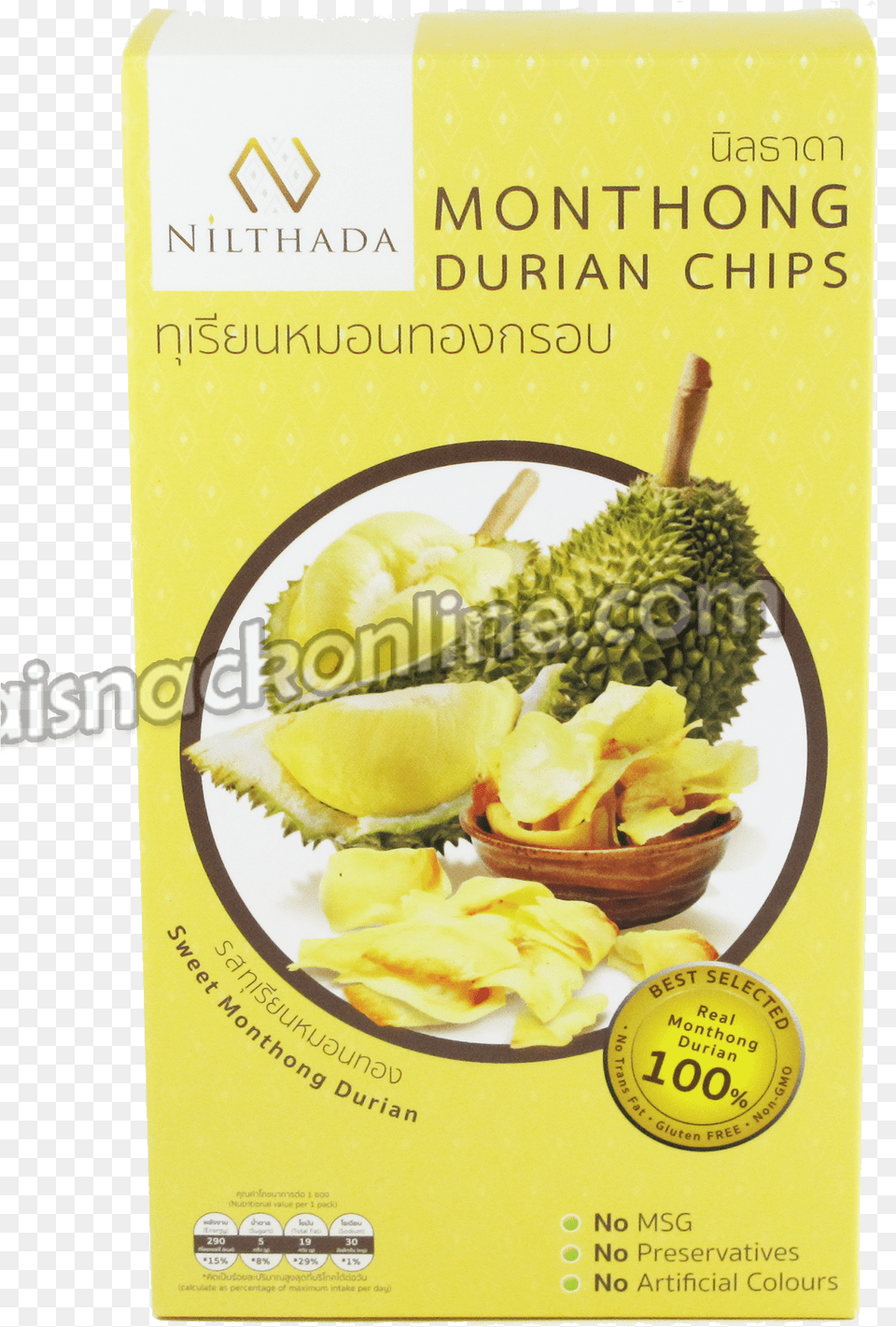 Durian Chips Sweet Monthong Jasmine Rice, Food, Fruit, Plant, Produce Free Png