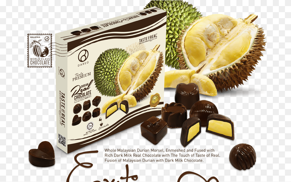 Durian Chocolate By Eddy Kodow Durio Zibethinus, Food, Fruit, Plant, Produce Free Png Download