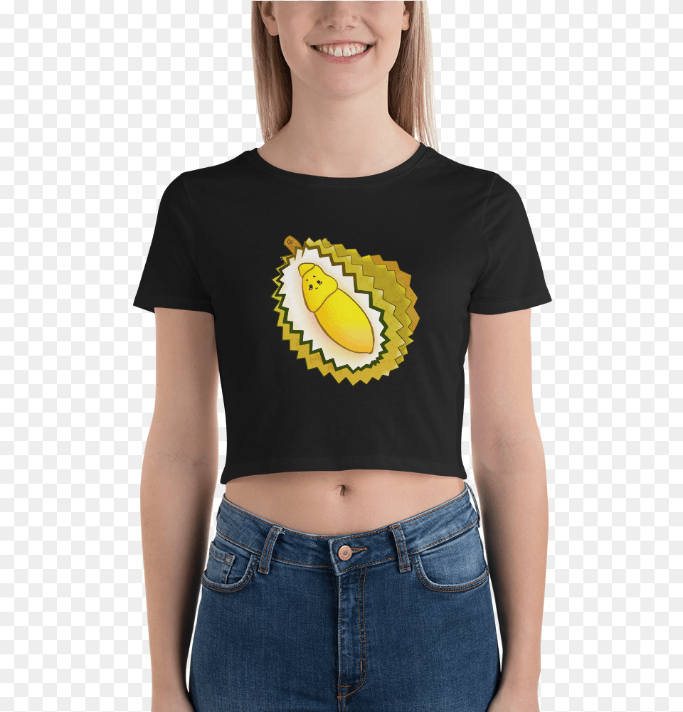 Durian Crop Tee Crop Top, T-shirt, Clothing, Pants, Jeans Free Transparent Png