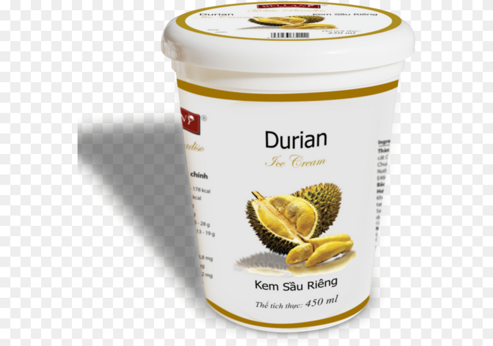 Durian Ice Cream Ice Cream, Food, Fruit, Plant, Produce Free Transparent Png