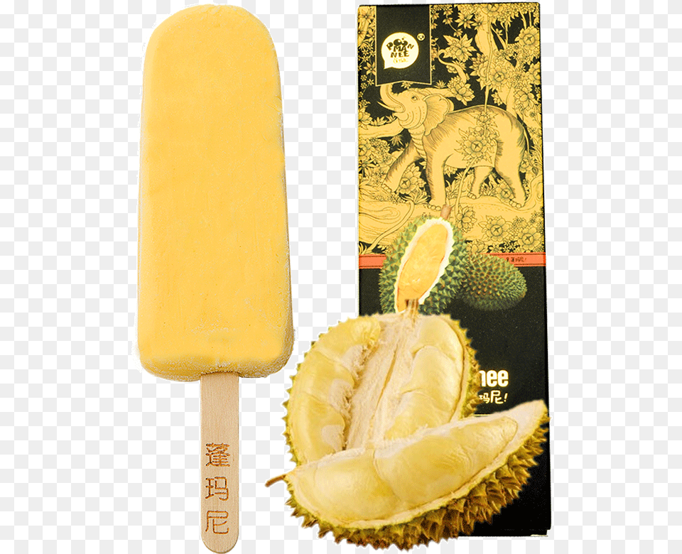 Durian Ice Cream Popsicle, Food, Fruit, Plant, Produce Free Png Download