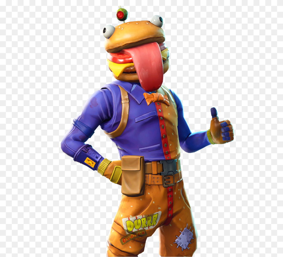 Durr Burger Durrburger Fortnite Gaming Skin Skins Beef Boss Fortnite, Baby, Person Free Png