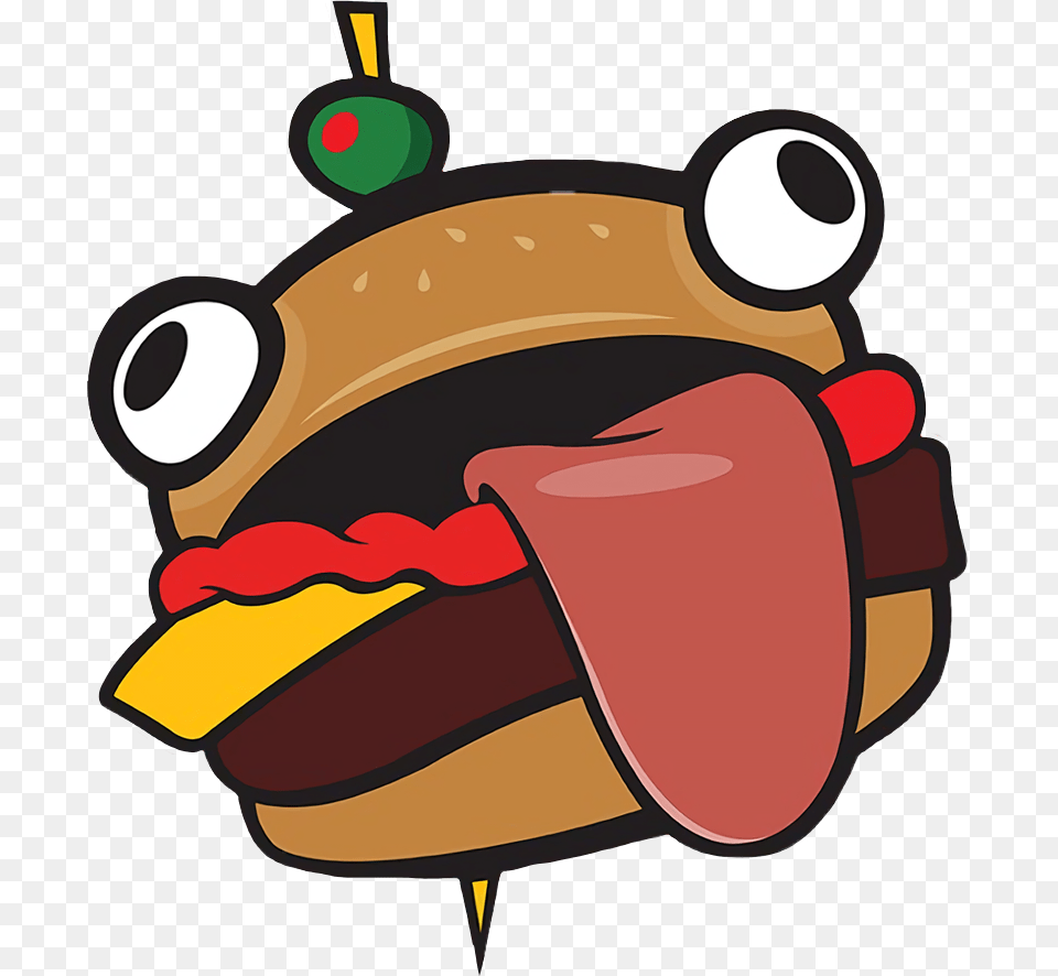 Durrburger Burger Fortnite Videogame Gaming Game Food, Hot Dog, Device, Grass, Lawn Free Png Download