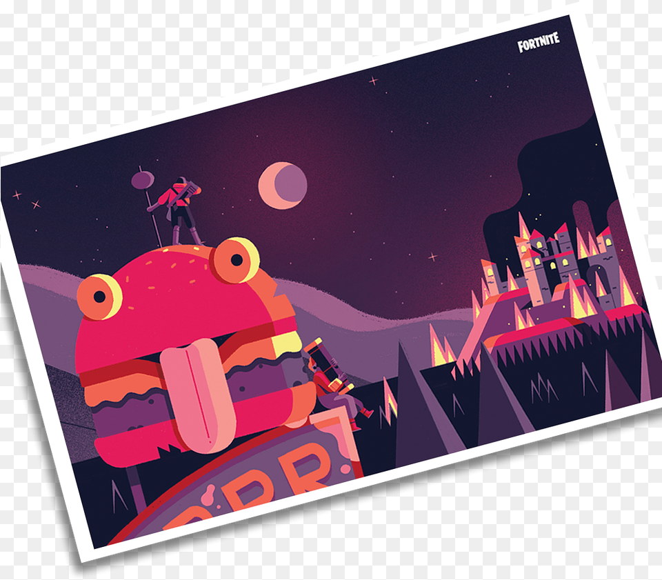 Durrr Burger Loading Screen Lithograph Graphic Design, Art, Graphics, Advertisement, Poster Png