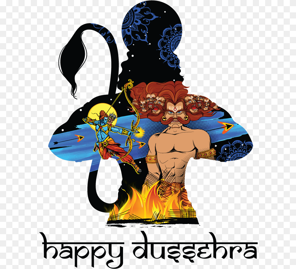 Dussehra Happy Dussehra Images In Hindi, Art, Graphics, Book, Person Free Transparent Png