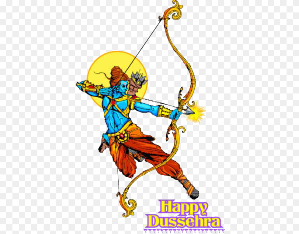 Dussehra Image Lord Rama Bow And Arrow, Archer, Archery, Person, Sport Free Transparent Png