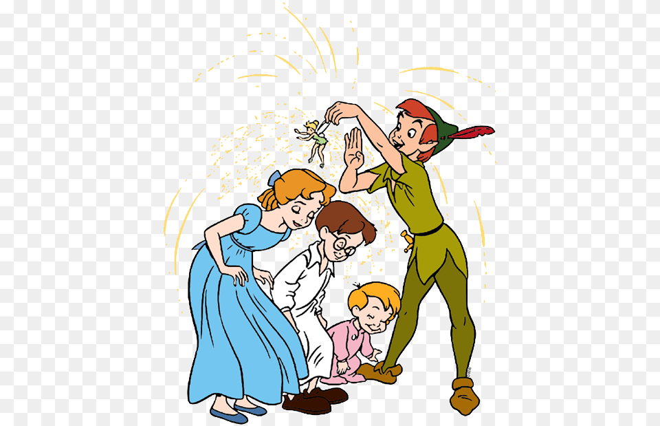 Dust Clipart Disney Peter Pan And Wendy, Book, Comics, Publication, Baby Free Png Download