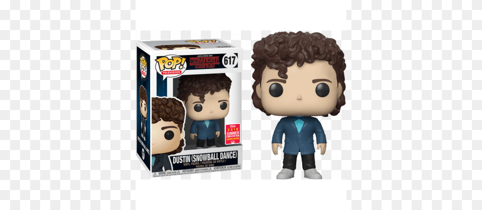 Dustin Stranger Things Sdcc 2018 Exclusive Funko Pop Funko Pop Stranger Things Dustin Snowball, Baby, Person, Toy, Doll Free Transparent Png