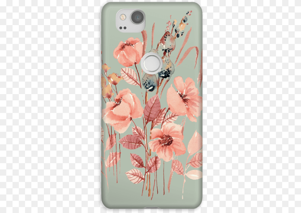 Dusty Green Flower Dream Case Pixel Mobile Phone Case, Graphics, Art, Floral Design, Pattern Free Png