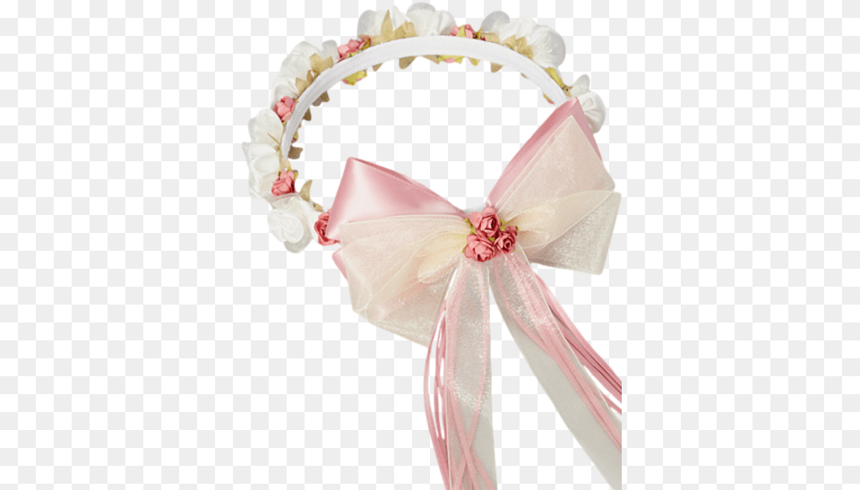 Dusty Rose Silk Amp Satin Floral Crown Wreath Girls Satin, Accessories, Wedding, Person, Woman Free Transparent Png
