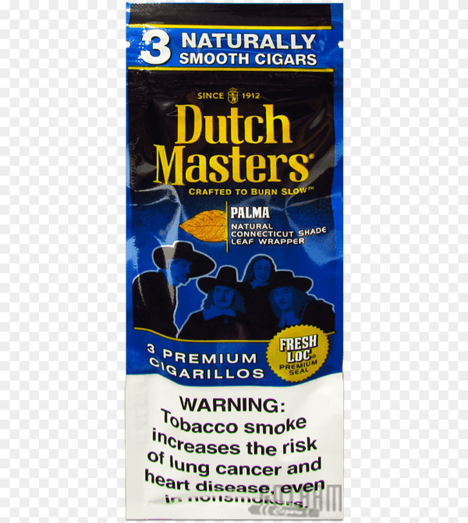 Dutch Masters Cigarillos Palma Laundry Supply, Advertisement, Poster, Adult, Male Free Png Download