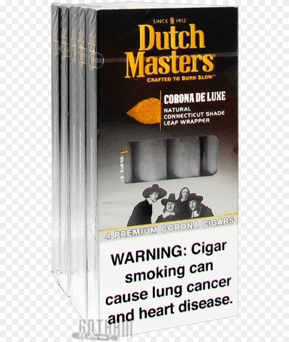 Dutch Masters Corona Deluxe Pack Flyer, Advertisement, Poster, Adult, Person Free Transparent Png