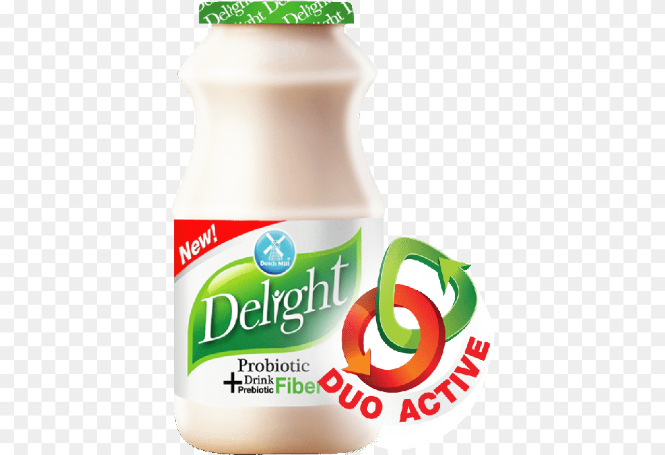Dutchmill Delight Probiotic Drink Delight Drinks, Food, Mayonnaise Free Transparent Png