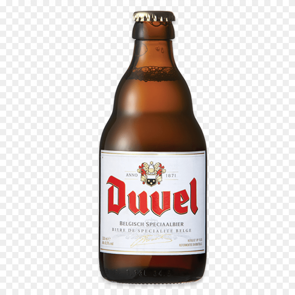 Duvel Bottle, Alcohol, Beer, Beer Bottle, Beverage Png Image