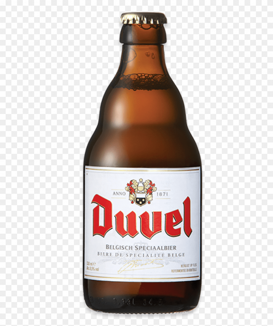 Duvel Bottle Duvel Beer, Alcohol, Beer Bottle, Beverage, Lager Png