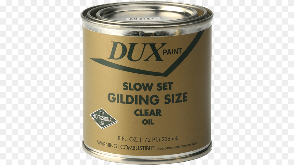 Dux Slow Dry Gold Leaf Sizeadhesive Cylinder, Tin, Can Free Transparent Png