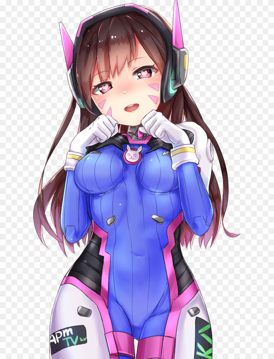 Dva Overwatch Kawaii, Book, Comics, Publication, Baby Free Png