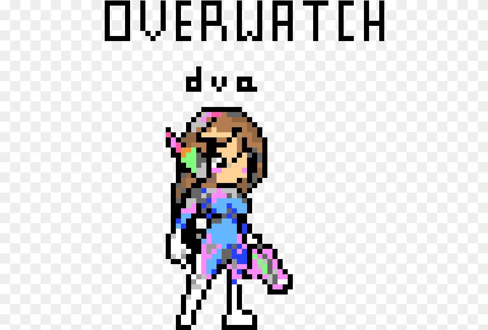 Dva Overwatch Pixel Art, Person, Dancing, Leisure Activities Png