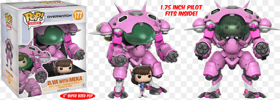 Dva With Meka Funko Pop, Toy, Robot, Doll, Person Free Png Download