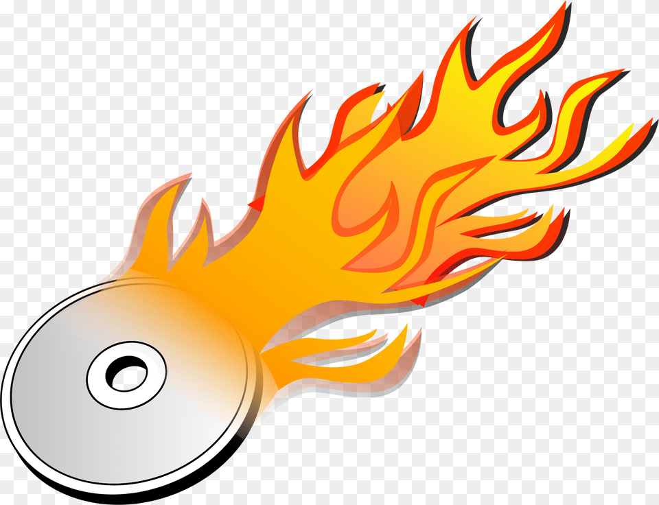 Dvd Burn Burning Vector Graphic On Burning Cd Clipart, Fire, Flame Png