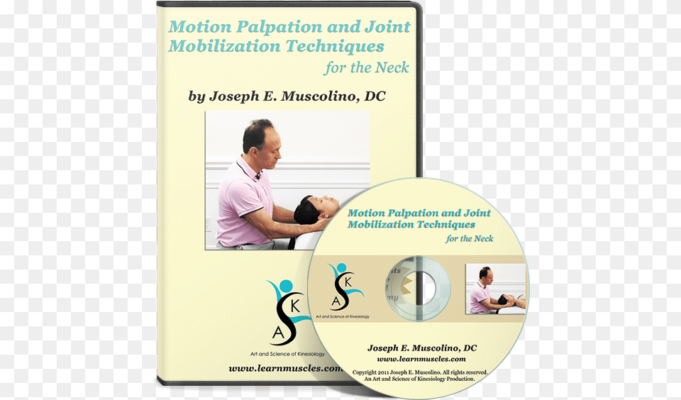 Dvd Case Neck Motion Palpation Assessment And Joint Mobilization, Adult, Male, Man, Person Free Png Download