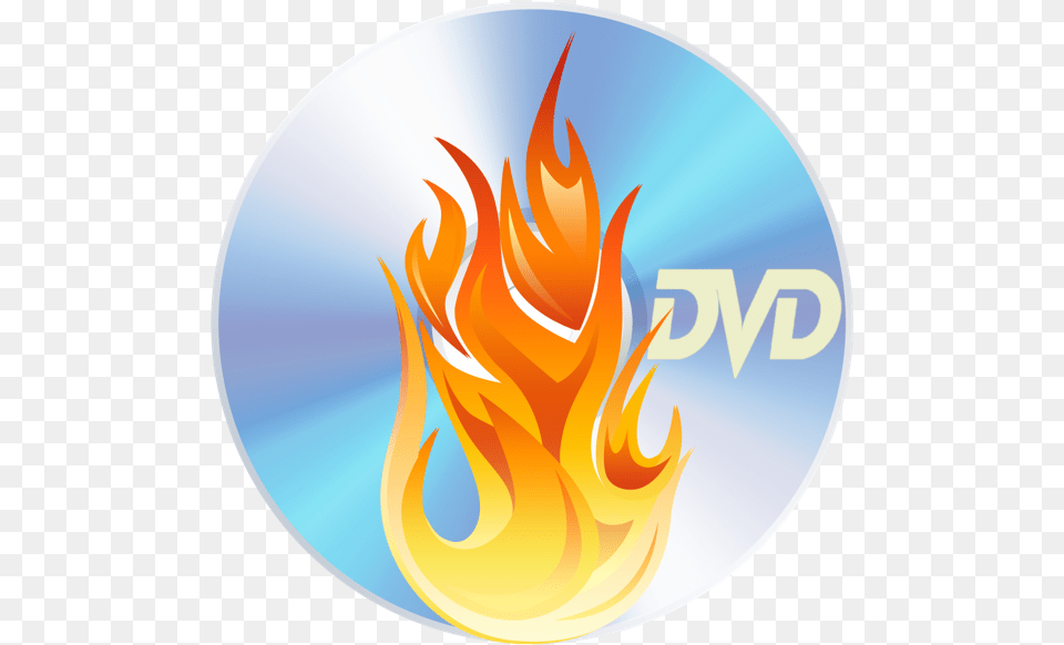 Dvd Creator Lite Create Amp Burn Flame Icon, Fire, Disk Free Png Download