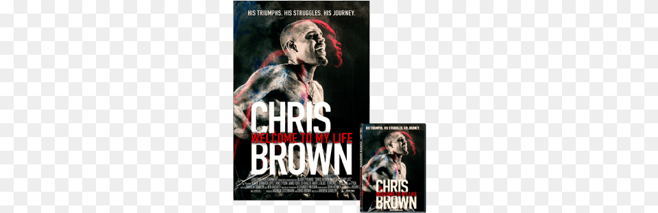 Dvd Poster Combo Welcome To My Life Chris Brown Dvd Cover, Advertisement, Book, Publication, Adult Free Png Download