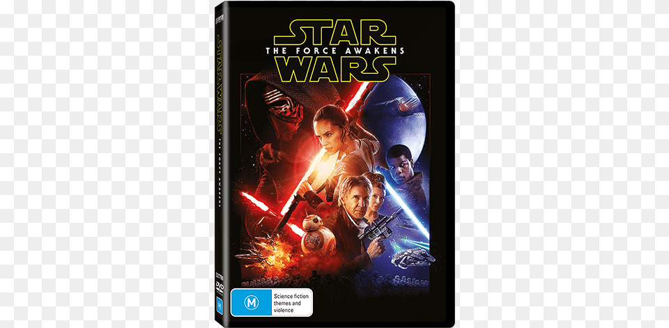 Dvd Star Wars The Force Awakens Dvd Australia, Advertisement, Poster, Adult, Publication Png Image