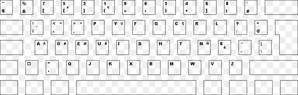 Dvorak Simplified Keyboard, Computer, Computer Hardware, Computer Keyboard, Electronics Free Png Download