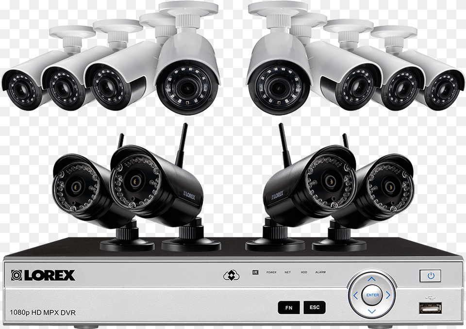 Dvr Systems 39 Lorex Lw1684uw Wireless Security Camera System With, Machine, Wheel, Electronics, Car Free Transparent Png