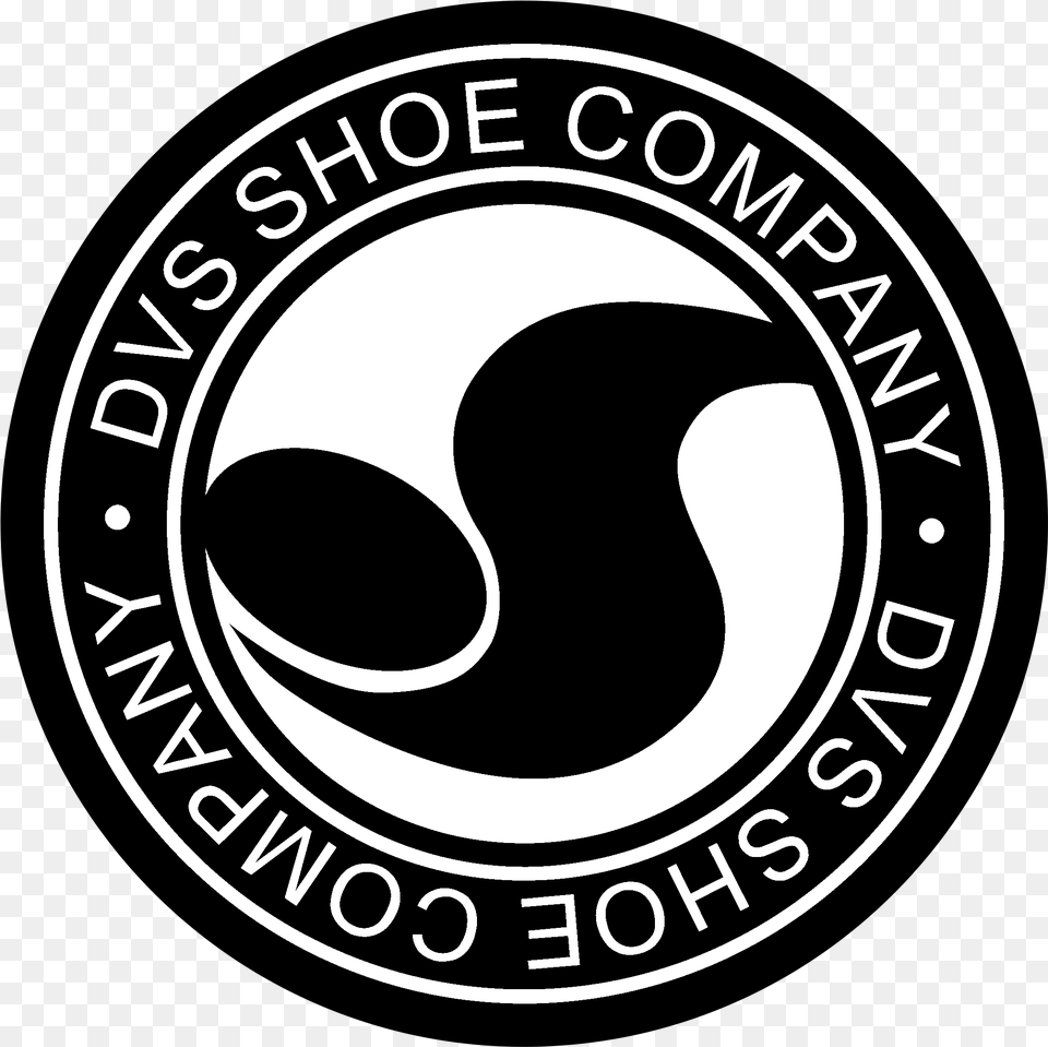 Dvs Shoe Logo Black And White Dvs Shoe Company Logo, Emblem, Symbol, Disk Free Png