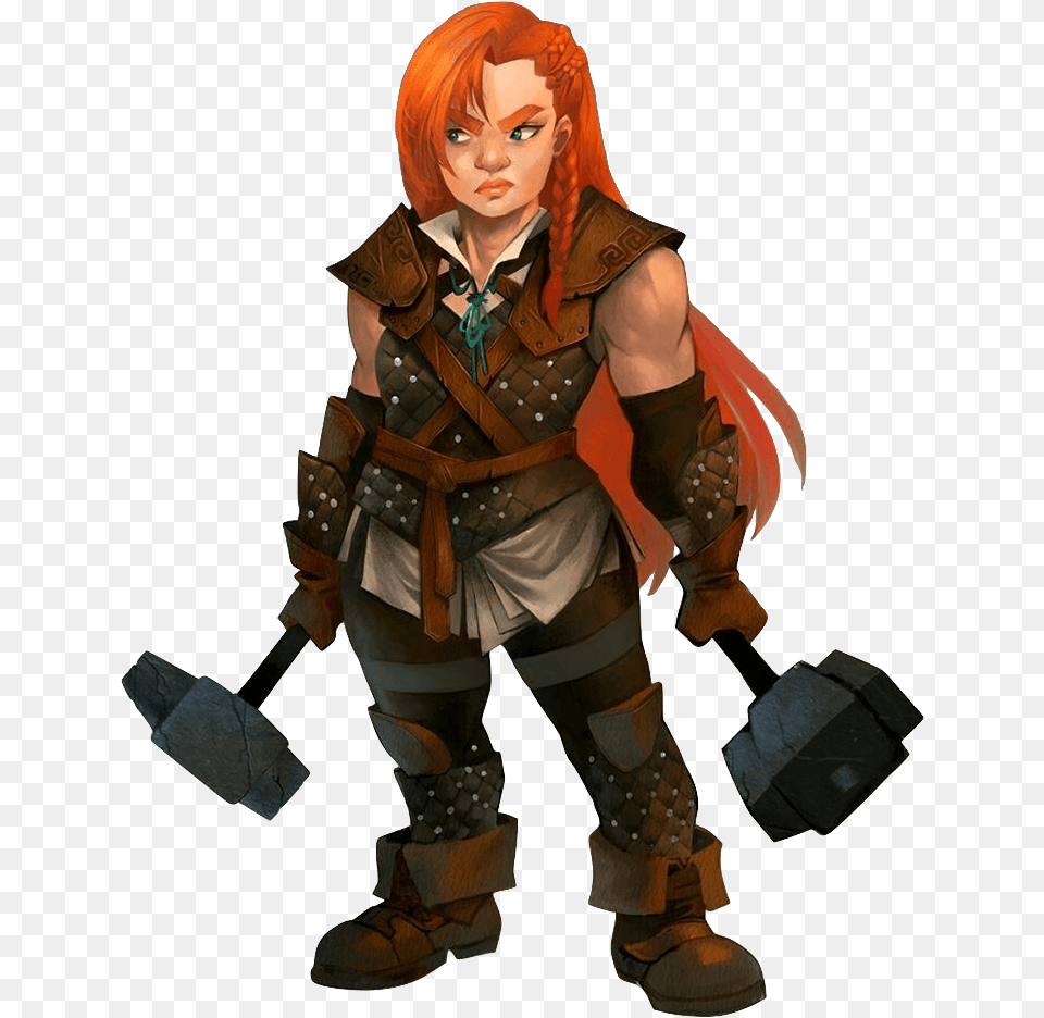 Dwarf Femalepng World Anvil Dungeons And Dragons Dwarf Female, Adult, Clothing, Costume, Person Free Png