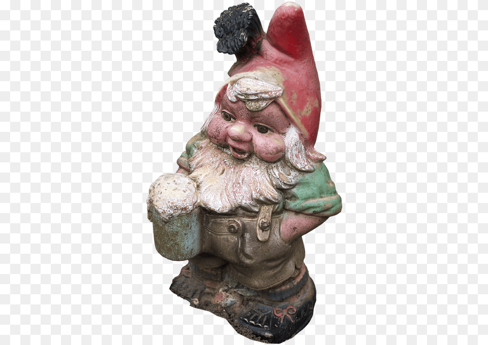 Dwarf Imp Garden Gnome Historically Figure Ceramic Anao De Jardim, Figurine, Baby, Person, Archaeology Free Png Download