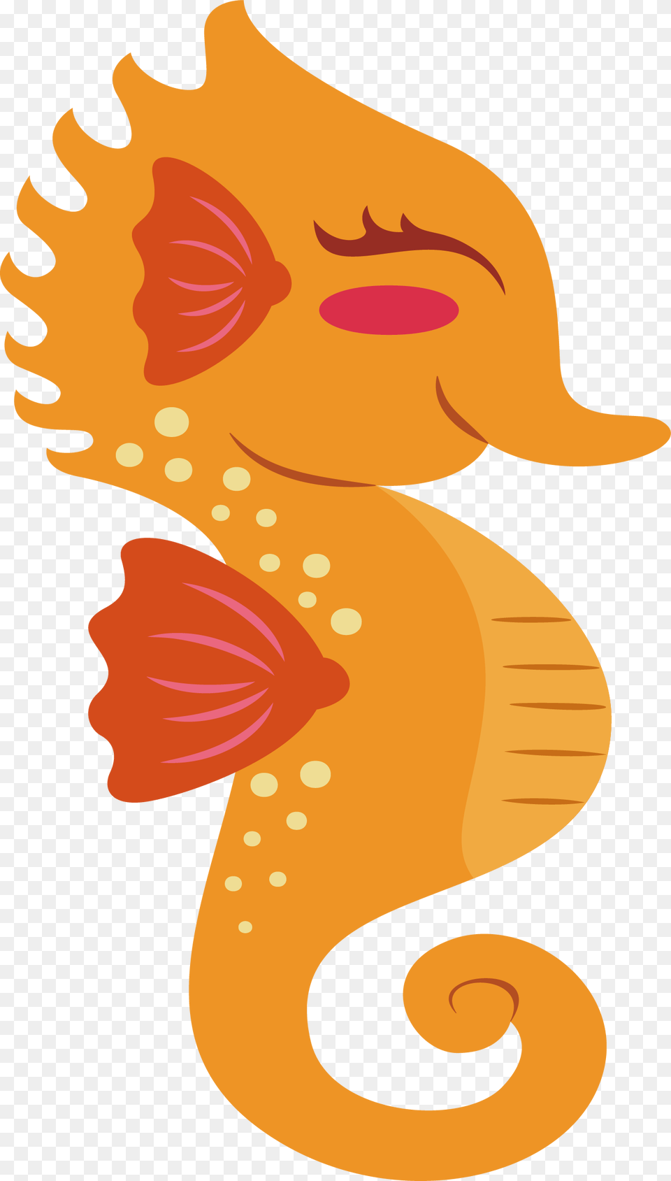 Dwarf Orange Clip Art Hippocampus Cute Seahorse Clipart, Animal, Sea Life, Baby, Person Free Png Download