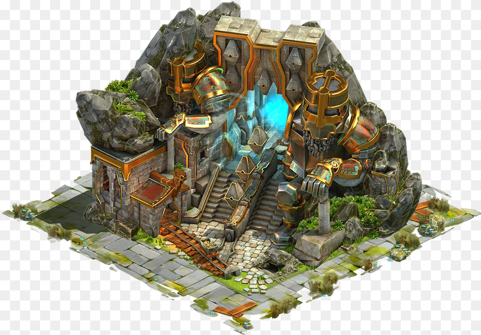 Dwarven Style Buildings, Rock, Art, Painting, Outdoors Free Transparent Png