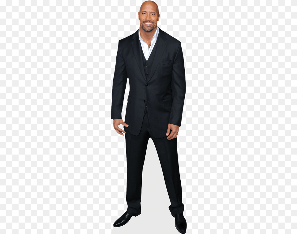 Dwayne Johnson Black Suit Dwayne The Rock Johnson Life Size Cutout, Clothing, Formal Wear, Tuxedo, Adult Free Transparent Png