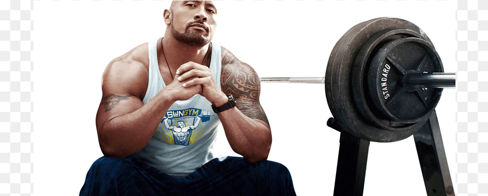 Dwayne Johnson Dwayne Johnson Training, Adult, Male, Man, Person Png Image