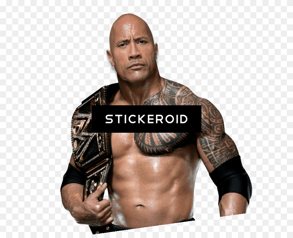Dwayne Johnson Pic Barechested, Person, Skin, Tattoo, Adult Png