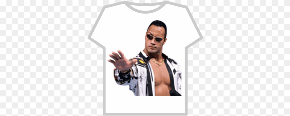 Dwayne Johnson Roblox 40th Birthday Meme Male, T-shirt, Shirt, Clothing, Sleeve Free Png