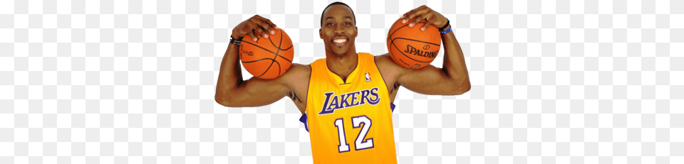 Dwight Howard Holding Balls Dwight Howard Lakers, Ball, Basketball, Basketball (ball), Sport Png Image