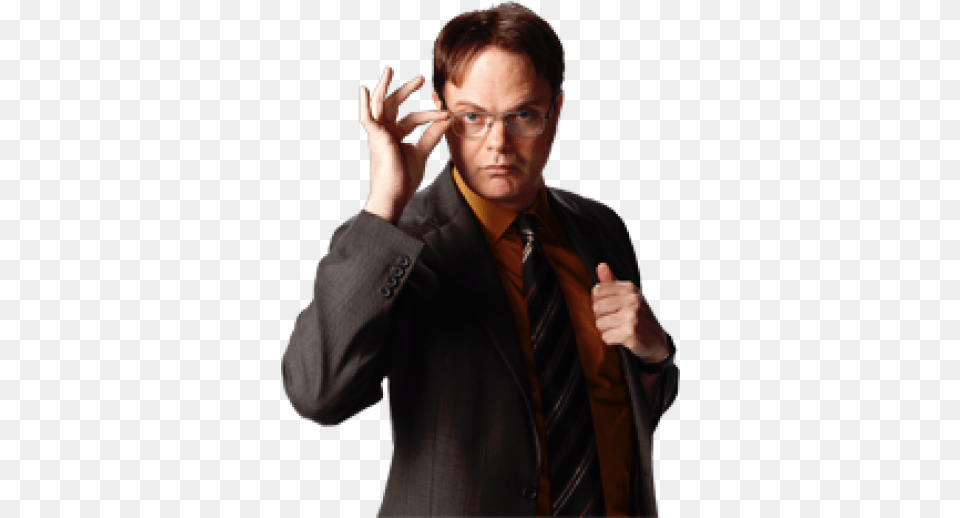 Dwight Schrute 2 Image Gentleman, Accessories, Suit, Person, Hand Free Png