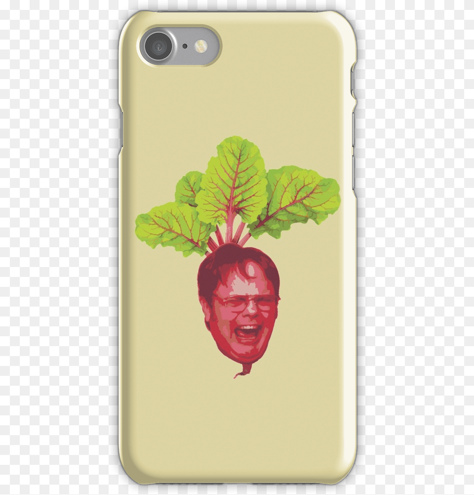 Dwight Schrute Beet Iphone 7 Snap Case Dwight Schrute As A Beet, Phone, Person, Electronics, Face Png