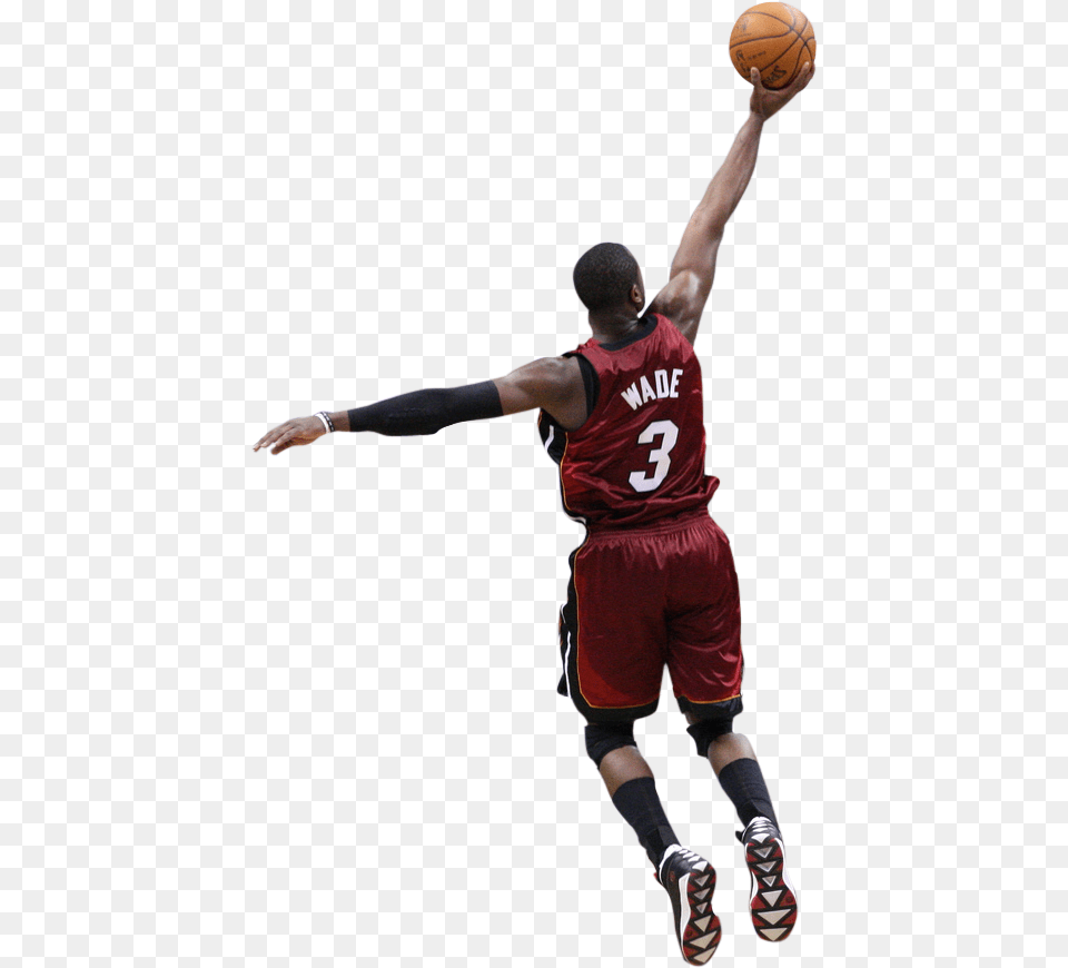 Dwyane Wade Dunking Block Basketball, Sphere, Person, Ball, Playing Basketball Png