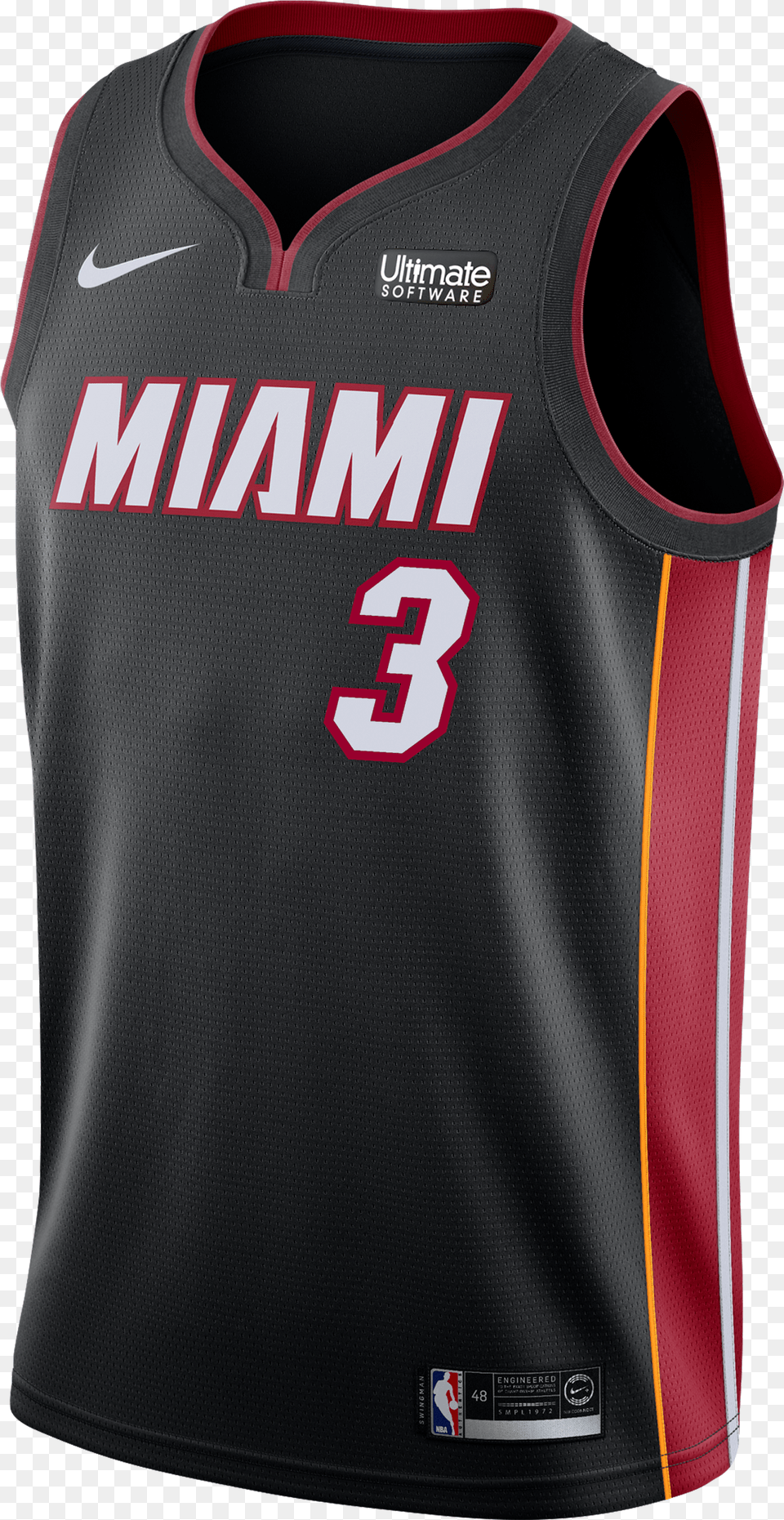 Dwyane Wade Nike Miami Heat Icon Black Swingman Jersey Russell Westbrook Rockets Jersey Free Transparent Png