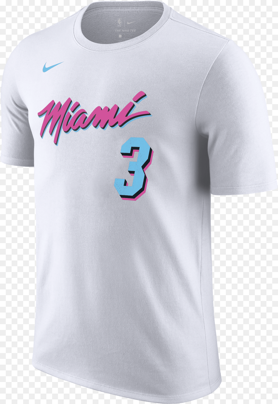 Dwyane Wade Nike Miami Heat Vice Uniform City Edition, Clothing, Shirt, T-shirt Png
