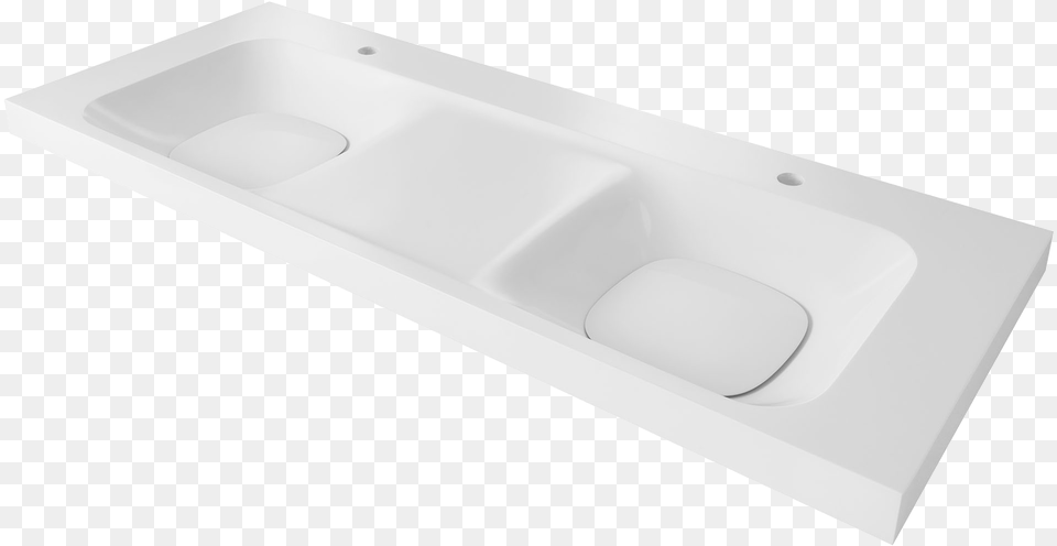 Dxv Modulus 55 Inch Two Single Hole Double Bathroom 120 Mosdo, Double Sink, Sink, Tub, Bathing Free Png Download