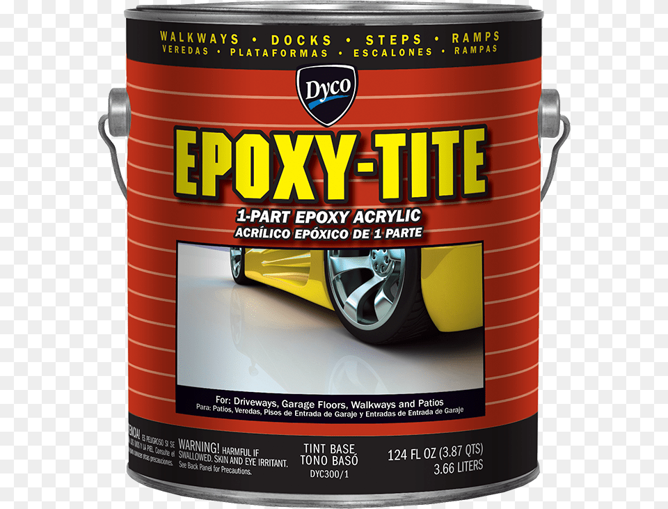 Dyco Epoxy Tite Dyco Paints Epoxy Tite 1 Gal 300 Tint Base Low Sheen, Alloy Wheel, Vehicle, Transportation, Tire Free Png Download